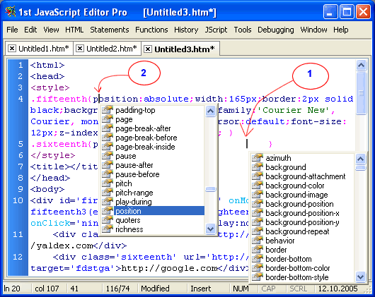 CSS IntelliSense